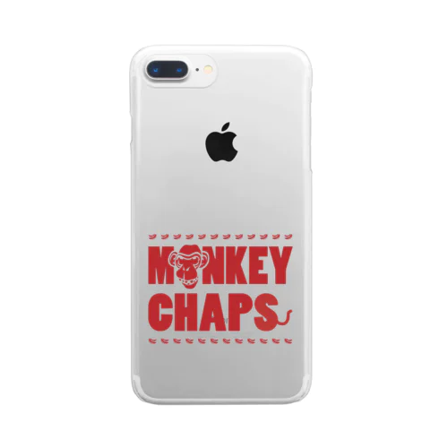 MONKEY CHAPS ロゴ クリアスマホケース