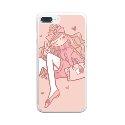 女の子 Clear Smartphone Case