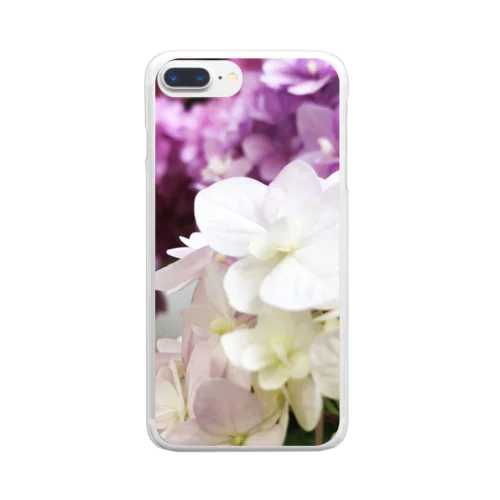 紫陽花 Clear Smartphone Case