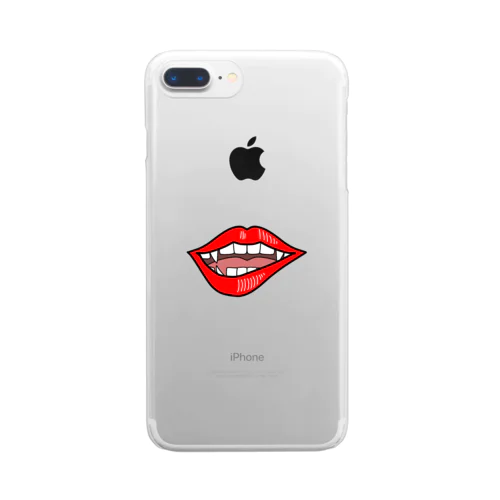 mouth㌱(くちびる) Clear Smartphone Case