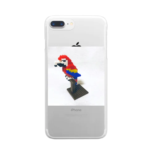 Blocks Scarlet Macaw Clear Smartphone Case