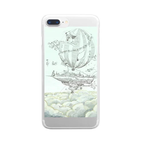 大空を旅する気球村 Clear Smartphone Case