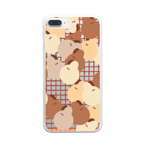 USAGI_BROWN Clear Smartphone Case