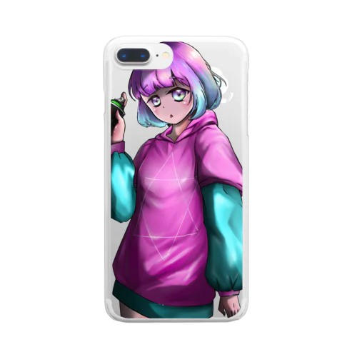 グラフィティ少女 Clear Smartphone Case