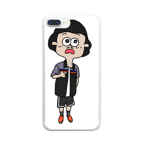 ボブ太 Clear Smartphone Case