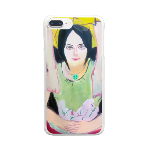 美人画シリーズ Clear Smartphone Case