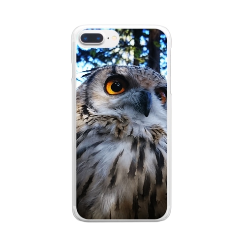 森の中のブー(カラーバージョン) Clear Smartphone Case