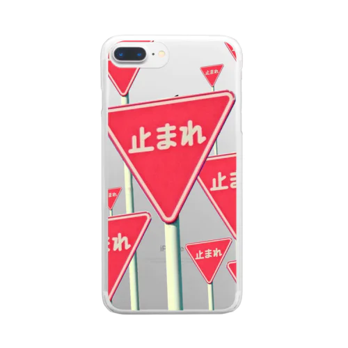 どうか止まってほしい 色付き Clear Smartphone Case