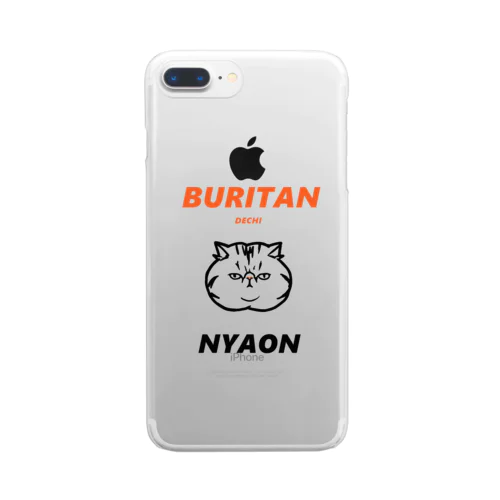 BURITAN NYAON クリアスマホケース