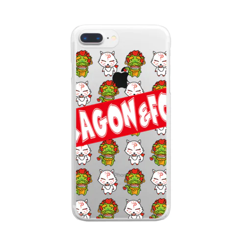 ドラゴンときつねの部屋Ｔシャツ【きつねデザイン】 Clear Smartphone Case