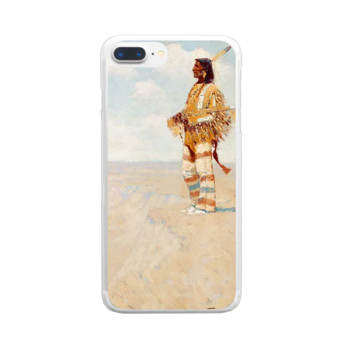 フレデリック・レミントン　The Last of His Race (The Vanishing American) 絵画プリント Clear Smartphone Case