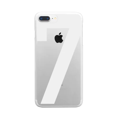 number 7 Clear Smartphone Case