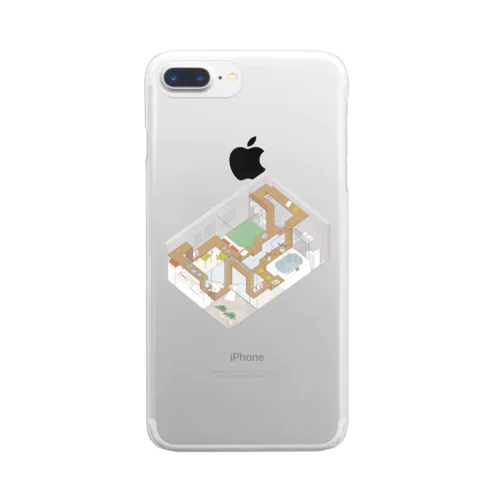 ONE ROOM ONE DESK Clear Smartphone Case