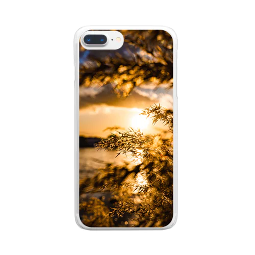 Japanese Sunset Clear Smartphone Case