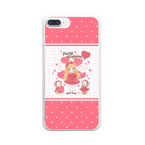 ♡Valentine’s Heart Balloon♡ Clear Smartphone Case