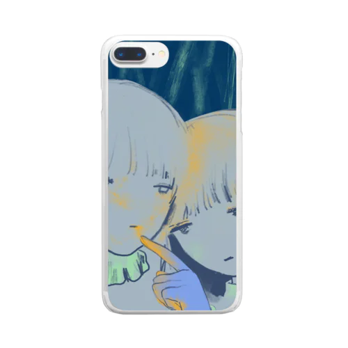 花粉密着 Clear Smartphone Case