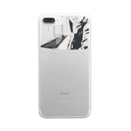 笑う森山 Clear Smartphone Case