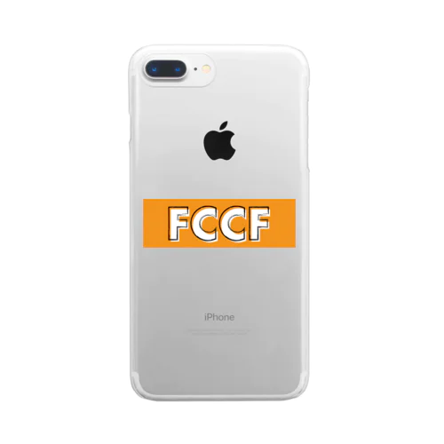 ForCusCaFeボックスロゴ Clear Smartphone Case