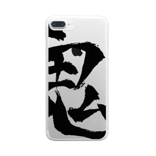 黒鬼 Clear Smartphone Case