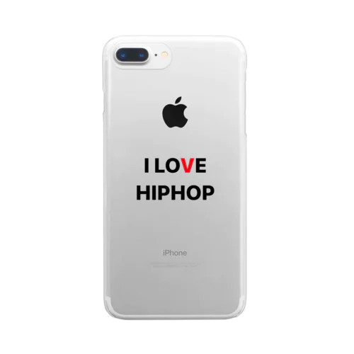 I LOVE HIPHOP クリアスマホケース