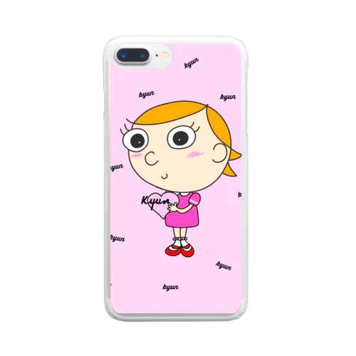 きゅん ver.2 Clear Smartphone Case