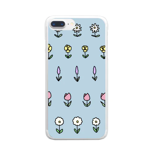 小さな花々2 Clear Smartphone Case