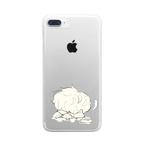 ヘビースモーカーのカプちゃん Clear Smartphone Case