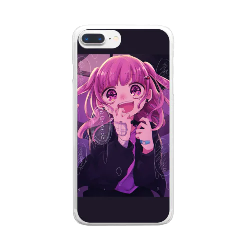 病むちゃん Clear Smartphone Case