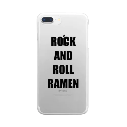 ROCK AND ROLL RAMEN クリアスマホケース