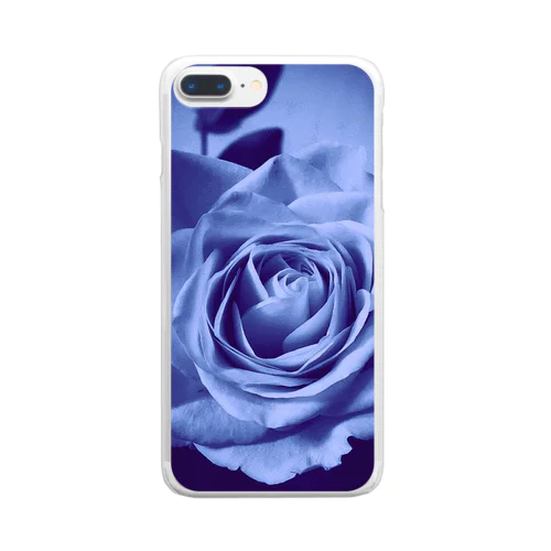 幸運の青いバラ🌹 Clear Smartphone Case