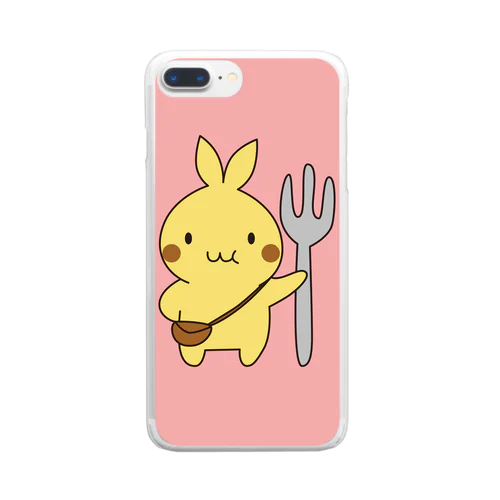 ぷに太スマホケース Clear Smartphone Case