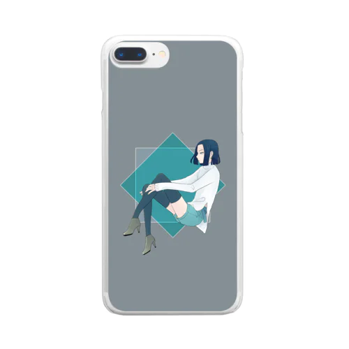 あおい Clear Smartphone Case