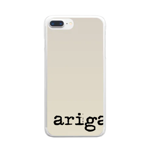 arigato スマホケース Clear Smartphone Case