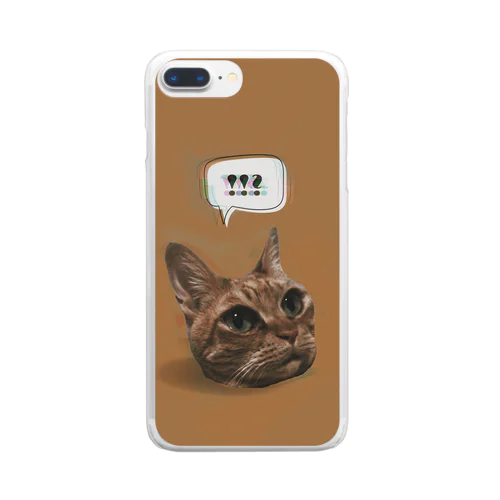 ねこちゃん Clear Smartphone Case