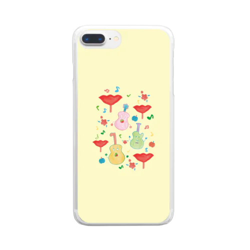 ギタートリオスマホケース Clear Smartphone Case