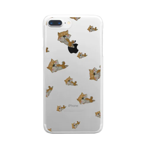 鼻掘る柴犬 Clear Smartphone Case