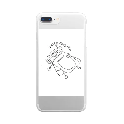 夏をサボった蝉ちゃん Clear Smartphone Case