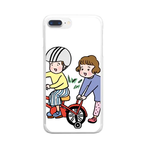 はととうーじろ〜自転車 Clear Smartphone Case