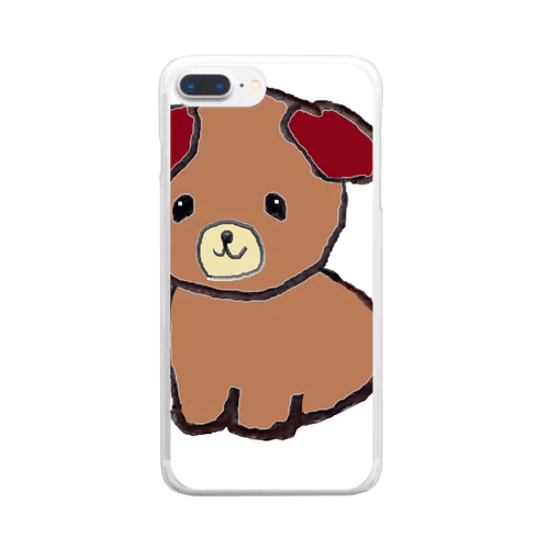 わんこ Clear Smartphone Case