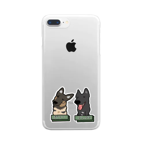 うちの子1番☆ポリー&ディーヴァ Clear Smartphone Case