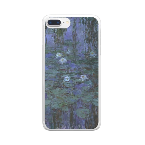 クロード・モネ　「青い睡蓮」　印象派　絵画プリント Clear Smartphone Case