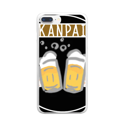 kanpaiロゴ Clear Smartphone Case