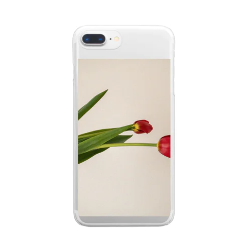 red tulips  Clear Smartphone Case