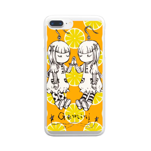 アクセな12星座　双子座 Clear Smartphone Case