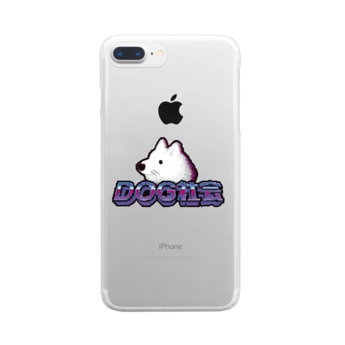 サモエードロゴ Clear Smartphone Case