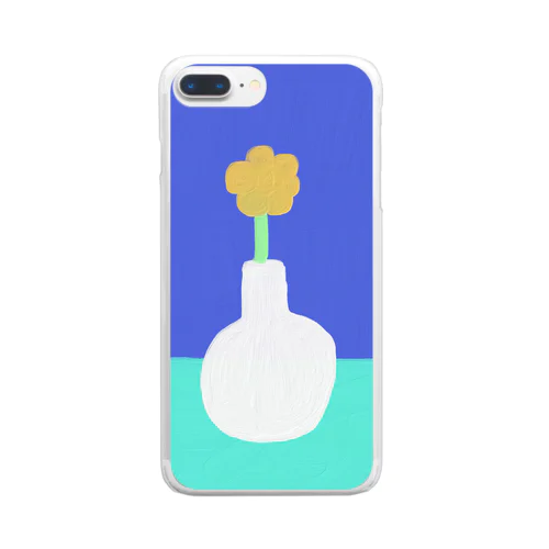 お花と花瓶 Clear Smartphone Case