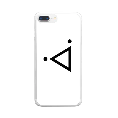 ( ᐙ )の顔文字グッズ Clear Smartphone Case