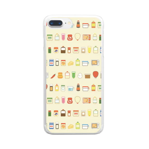 【楽々料理レシピ①】調味料・道具　キッチン　料理　調理　食育　 Clear Smartphone Case