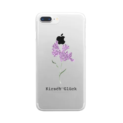 Purple Flower Clear Smartphone Case