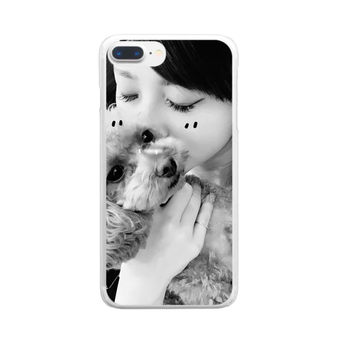 愛犬と美女 Clear Smartphone Case
